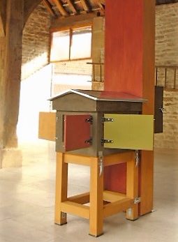 ruche cheminée vitrée